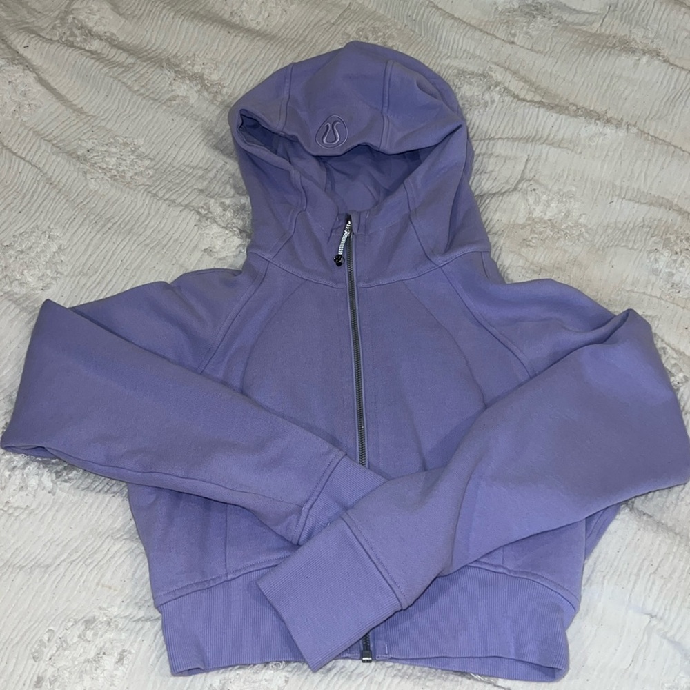 Lululemon scuba full zip cropped hoodie